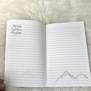 Journal “My faith can move Mountains” journal , quoted writing,Spiritual